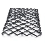 Hot Rolled Steel Expanded Metal Mesh Bahri 1.7 mm Thickness 2.44 m Width 7 m Length, Black