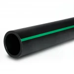أنابيب بلاستيك HDPE ضغط  16 بار [PE 80] قطر خارجي 280 مم  SDR 9  لون اسود مع خط اخضر | مصنع المنى