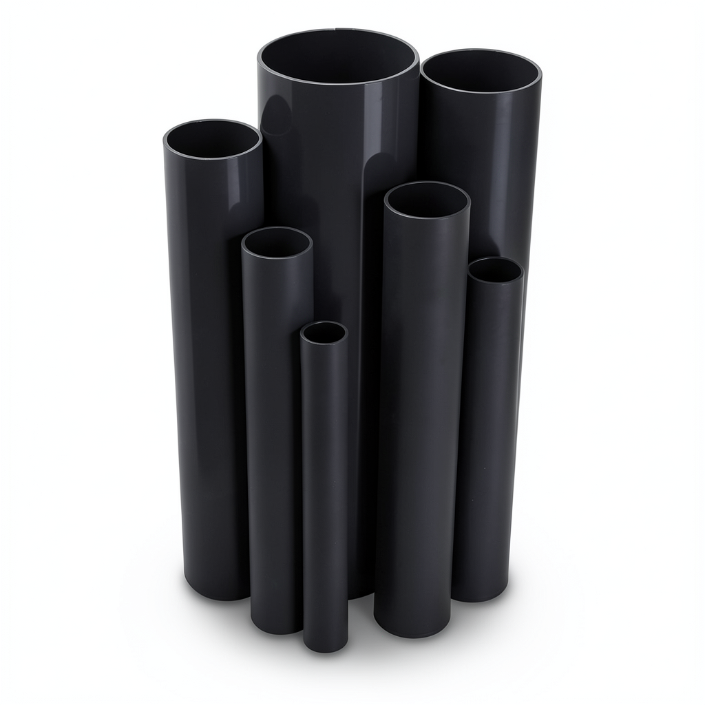 مواسير UPVC قطر خارجى 140.0 مم سمك 2.6 مم لون اسود