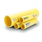 HDPE Pipes PE 80 Pressure 6 Bar Outside Diameter 250 mm Thickness 11.4 mm Yellow | NEPROPLAST