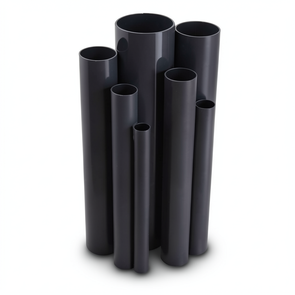 UPVC Pipes 5 Inch Outside Diameter 140.4 mm Thickness 3.1 mm Black