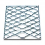 Galvanised Steel Expanded Metal Mesh  Bahri Thickness 3 mm Width 2.44  meter Length 4 meter | Bait Al Tatawor Company