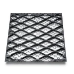 Hot Rolled Black Steel Expanded Metal Mesh Bahri Thickness 2.7 mm Width 2.44 m Length 7 m