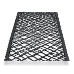 Hot Rolled Steel Expanded Metal Mesh 2.8 mm Thickness 2.44 m Width 7 m Length, Black