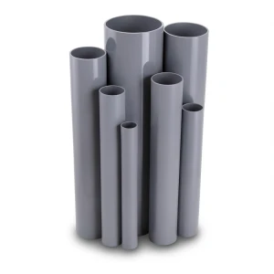 UPVC Pipes Nominal Pressure 12 Bar Outside Diameter 168 mm Thickness 8.8 mm Gray