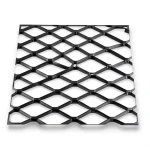 Hot Rolled Black Steel Expanded Metal Mesh Bahri 6 mm Thickness 2.44 m Width 1 m Length