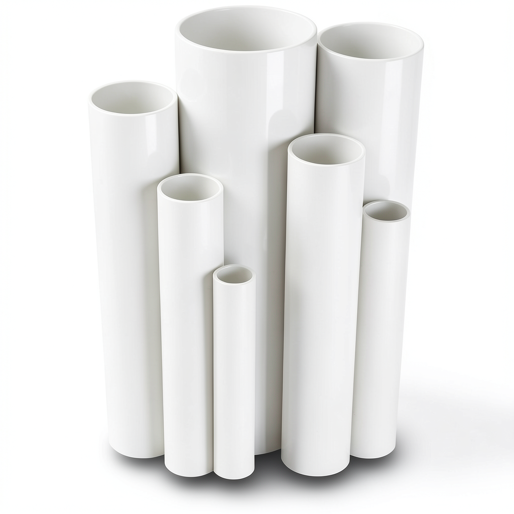 UPVC Pipes Outside Diameter 140.4 mm Thickness 3.1 mm White