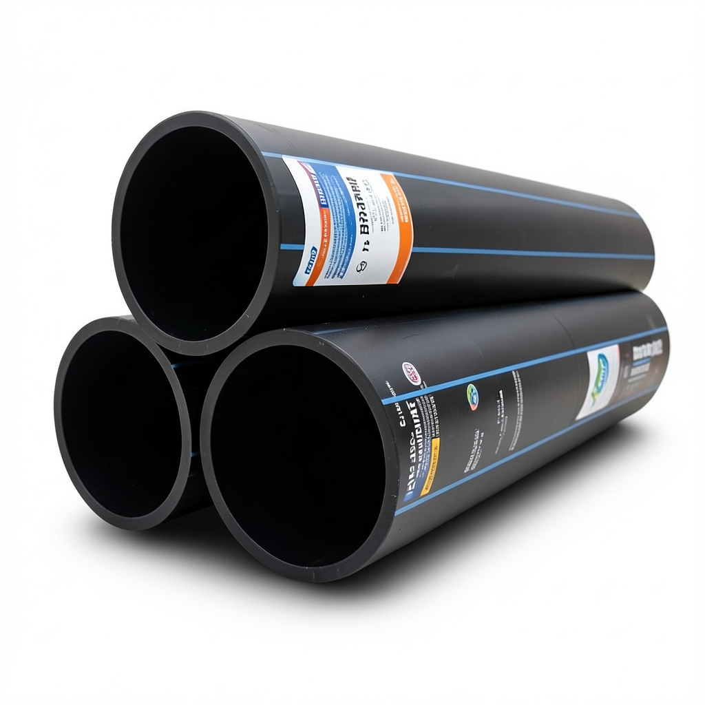 أنابيب HDPE PE 80 ضغط اسمي 10 بار قطر خارجي 500 مم سمك 36.8 مم لون أسود | نيبروبلاست