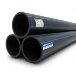 أنابيب HDPE PE 80 ضغط 10 بار قطر خارجي 560 مم سمك 41.2 مم لون أسود | نيبروبلاست