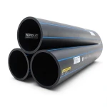 أنابيب HDPE PE 80 ضغط 10 بار قطر 630 مم سمك 46.3 مم أسود | نيبروبلاست