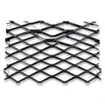 Hot Rolled Black Steel Expanded Metal Mesh Bahri Thickness 5.8 mm Width 2.44 meter Length 2 M