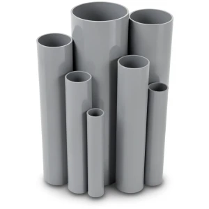 UPVC Pipes Outside Diameter 168.0 mm Thickness 3.1 mm Gray