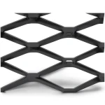 Hot Rolled Black Steel Expanded Metal Mesh Bahri 3.8 mm Thickness 2.44 m Width 3 m Length