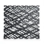 Hot Rolled Black Steel Expanded Metal Mesh Bahri 4.8 mm Thickness 2.44 m Width 3 m Length