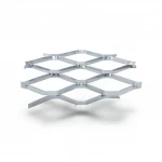 Galvanised Steel Expanded Metal Mesh  Bahri Thickness 3 mm Width 2.44  meter Length 7 meter | Bait Al Tatawor Company