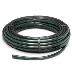 لفة أنابيب بلاستيك HDPE ضغط 6 بار PE 80 قطر خارجي 110 مم SDR 22 أسود مع خطوط خضراء