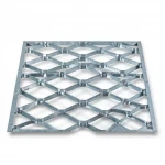 Galvanised Steel Expanded Metal Mesh  Bahri Thickness 3.8 mm Width 2.44  meter Length 7 M | Bait Al Tatawor Company