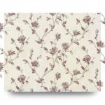 Italian wallpaper floral design, size 10m x 1.06m, beige, model 41345