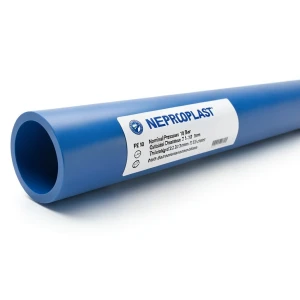 مواسير HDPE PE 80 ضغط اسمي 10 بار قطر خارجي 315 مم سمك 23.2 مم أزرق | نيبروبلاست