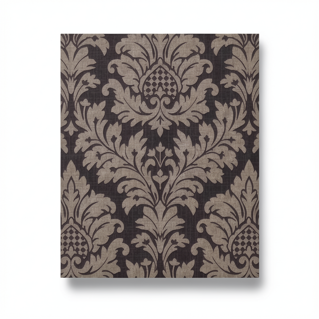 Italian Wall Covering 10m x 0.53m Dark Brown, Model 6259