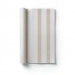 Italian Wallpaper Beige Color Striped Design, Size 10mx0.53m, Model Z21743