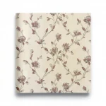 ورق حائط ايطالي تصميم ورود مقاس 10 م×1.06 م، بيج، موديل 41345