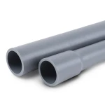 مواسير UPVC لانظمة الصرف الصحي ضغط 4 بار قطر خارجي 400 مم سمك 7.9 مم لون رمادي
