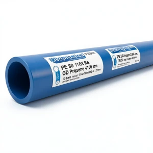 Neproplast HDPE Pipes PE 80 Pressure 10 Bar OD 560 mm Thickness 41.2 mm Blue | NEPROPLAST