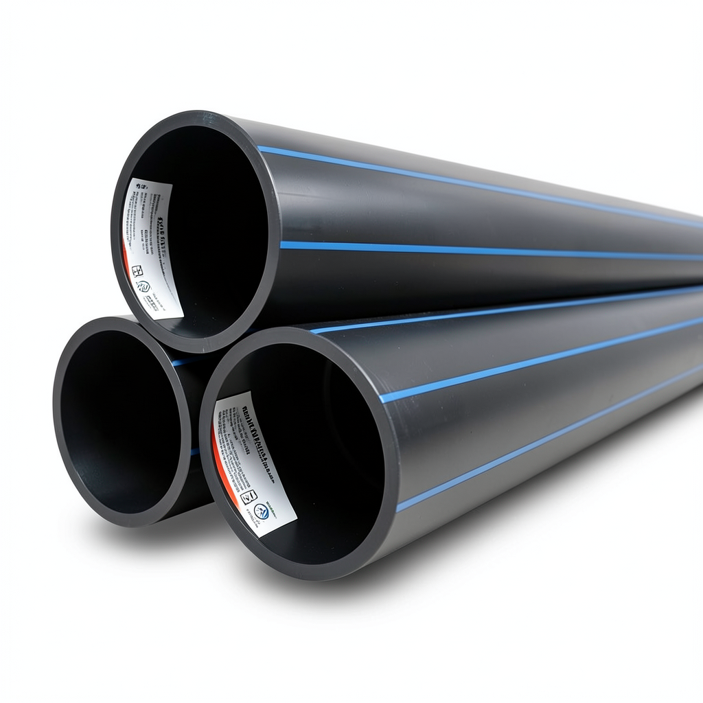 HDPE Pipes PE 80 Pressure 10 Bar Diameter 400 mm Thickness 29.4 mm Black | NEPROPLAST