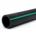 أنابيب بلاستيك HDPE ضغط  16 بار [PE 80] قطر خارجي 560 مم  SDR 9  لون اسود مع خط اخضر | مصنع المنى