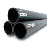 HDPE Pipes PE 80 Nominal Pressure 10 Bar Outside Diameter 500 mm Thickness 36.8 mm Black | NEPROPLAST