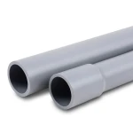مواسير UPVC لانظمة الصرف الصحي ضغط 6 بار قطر خارجي 75 مم سمك 2.2 مم لون رمادي
