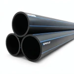 HDPE Pipes PE 80 Pressure 10 Bar Diameter 630 mm Thickness 46.3 mm Black | NEPROPLAST