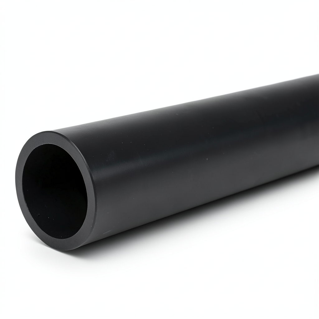 HDPE Plastic Pipe Pressure 4 Bar PE 80 Size OD 280 mm SDR 33 Black