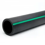 مواسير بلاستيك HDPE ضغط  16 بار [PE 80] قطر خارجي 450 مم  SDR 9  لون اسود مع خط اخضر | مصنع المنى