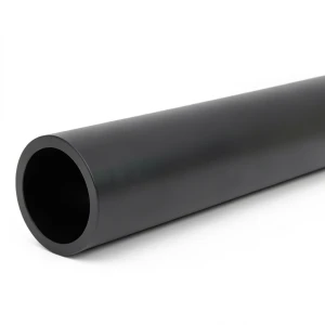 HDPE Polyethylene Plastic Pipe 4 Bar Pressure PE 80, 400 mm Diameter SDR 33 Black