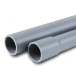 مواسير UPVC للصرف الصحي ضغط 6 بار قطر خارجي 250 مم سمك 7.3 مم لون رمادي