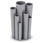 مواسير UPVC ضغط اسمي 6/20، قطر خارجي 90 مم، سمك 2.7 مم، رمادي
