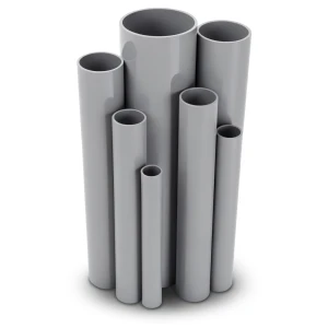 UPVC Pipes Nominal Pressure 6/20, 90 mm Outside Diameter, 2.7 mm Thickness, Gray