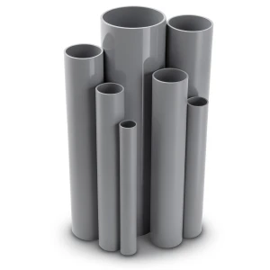 مواسير UPVC ضغط 6/20 قطر خارجي 140 مم سمك 4.1 مم لون رمادي
