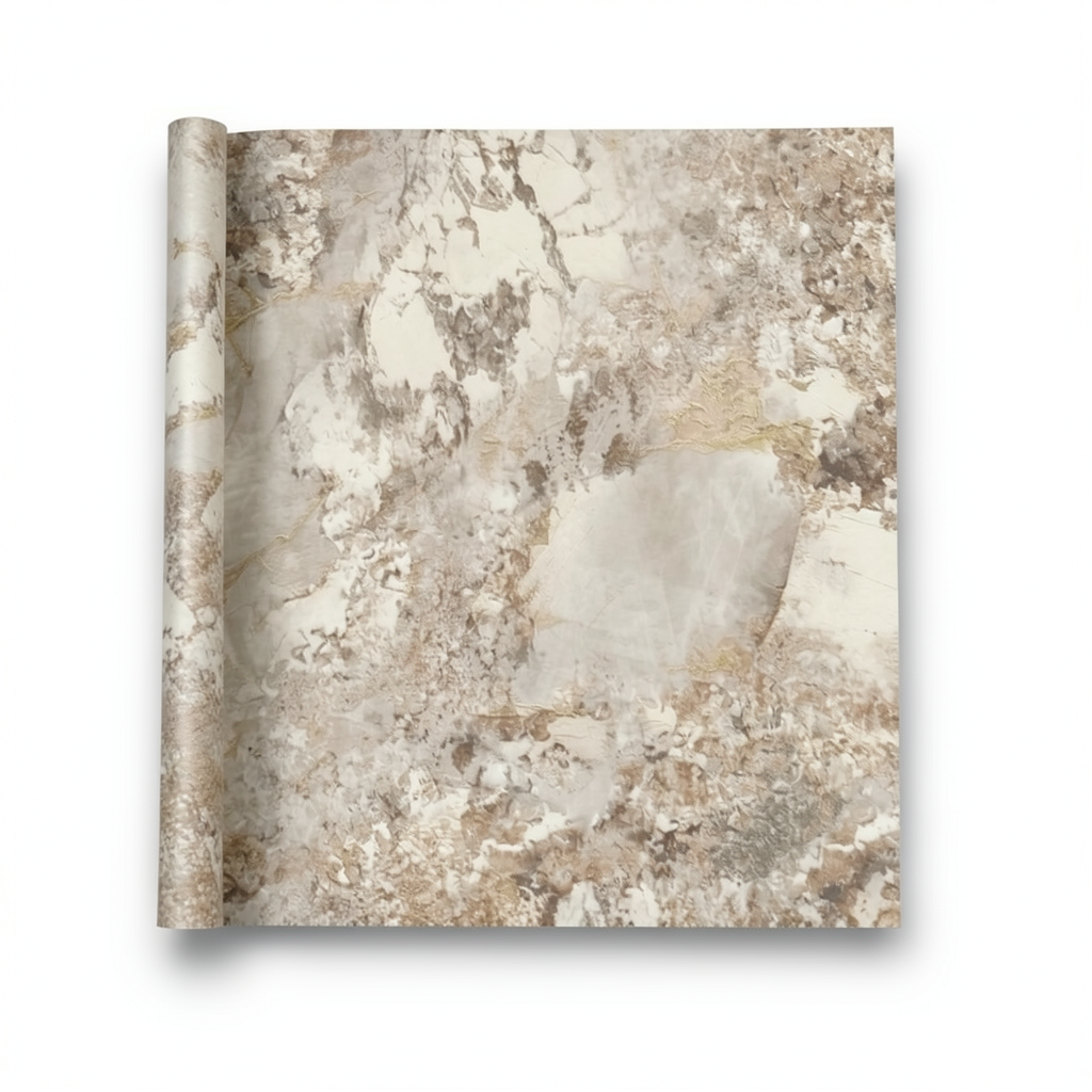 Marble Wallpaper 10m x 1.06m Beige Color Model 085601
