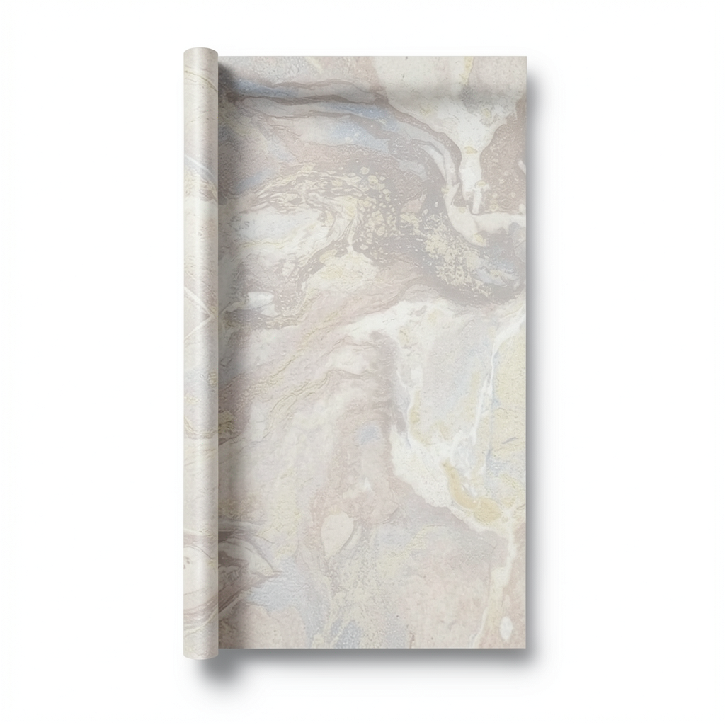 Marble Wallpaper Beige Color 10m x 1.06m, Model 083670