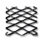 Hot Rolled Black Steel Expanded Metal Mesh Bahri Thickness 3.8 mm Width 2.44 m Length 5 m Bait Al Tatawor