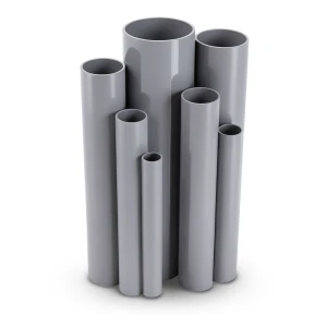 UPVC Pipes 9 Bar Pressure 218.8 mm Diameter 7.8 mm Thickness Gray