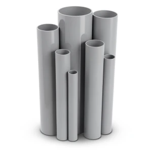 UPVC Pipes Nominal Pressure 9 Bar Outside Diameter 219.4 mm Thickness 9 mm Gray