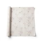 Italian Wallpaper Floral Design 10m x 0.73m Pale Beige