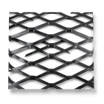 Hot Rolled Black Steel Expanded Metal Mesh Bahri Thickness 3.8 mm Width 2.44 m Length 4 m