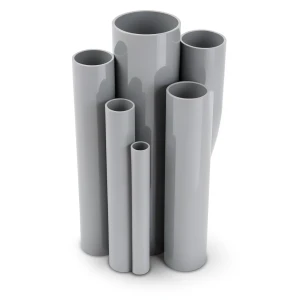 UPVC Pipes Nominal Pressure 6/20 Outside Diameter 125 mm Thickness 3.7 mm Gray