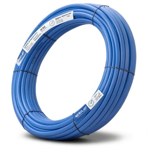 أنابيب HDPE PE 80 ضغط اسمي 10 بار قطر خارجي 63 مم سمك 4.7 مم أزرق | نيبروبلاست