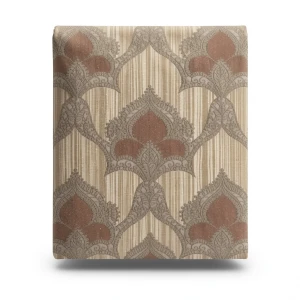 Italian Wallpaper 10m x 0.53m Brown Color, Model 6232